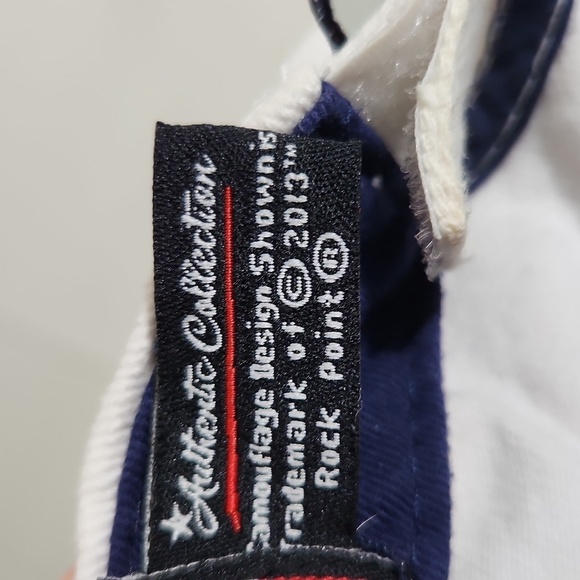 Texas State Hat Rifle Association Rock Point Red White Blue Bull Strap Back - Picture 12 of 16